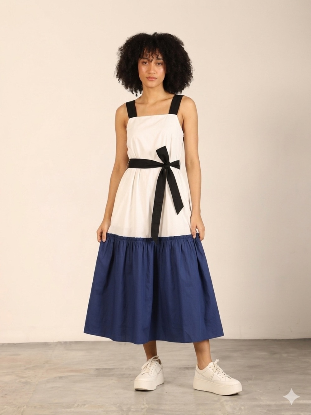 NWT MAUDE VIVANTE NAVY GIA DRESS SOZE M